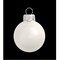 Whitehurst White Shiny Glass Ball Christmas Ornament 7" (180mm)
